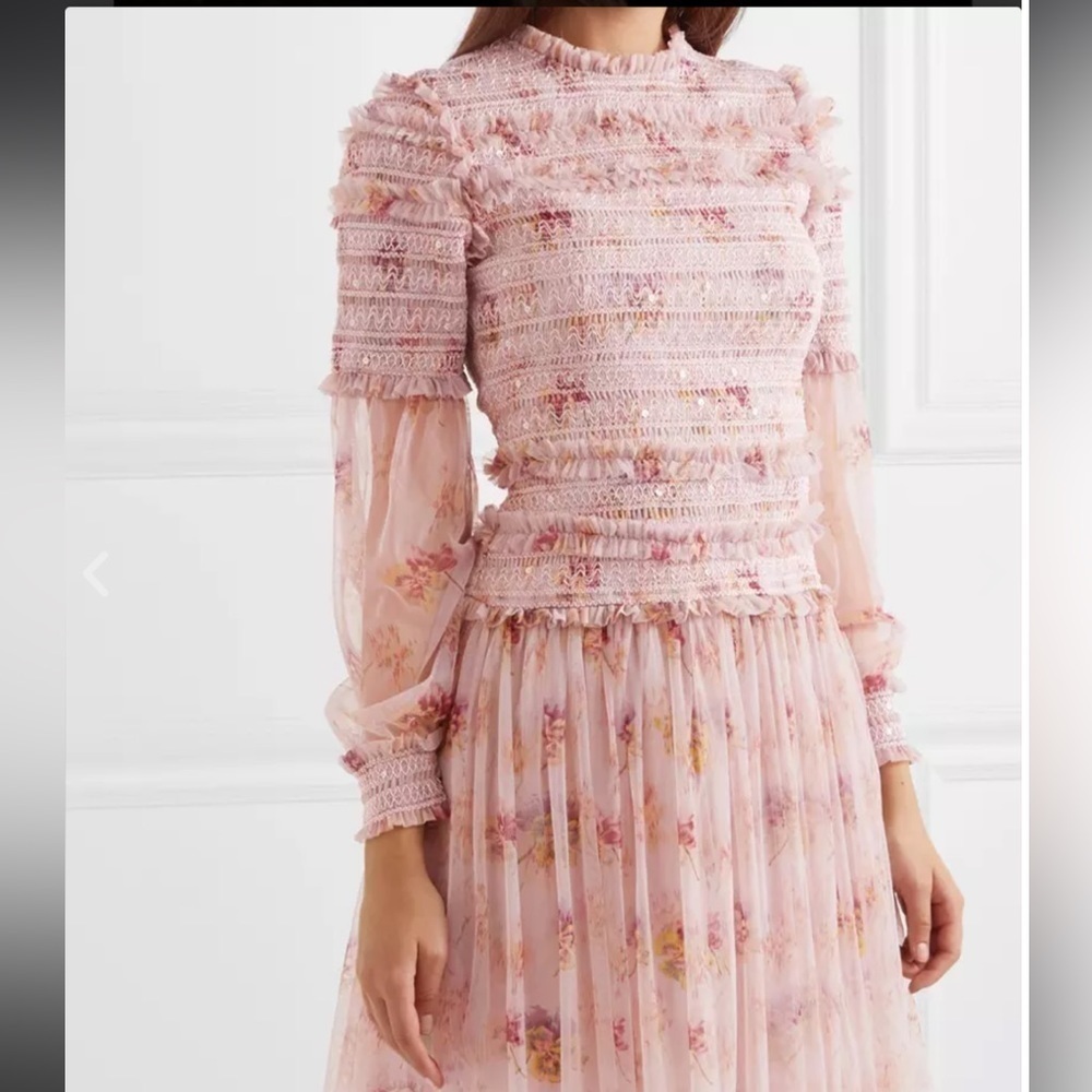 NWT ⭐️ Needle & Thread! ⭐️ Petal Pink Dress - Picture 5 of 12